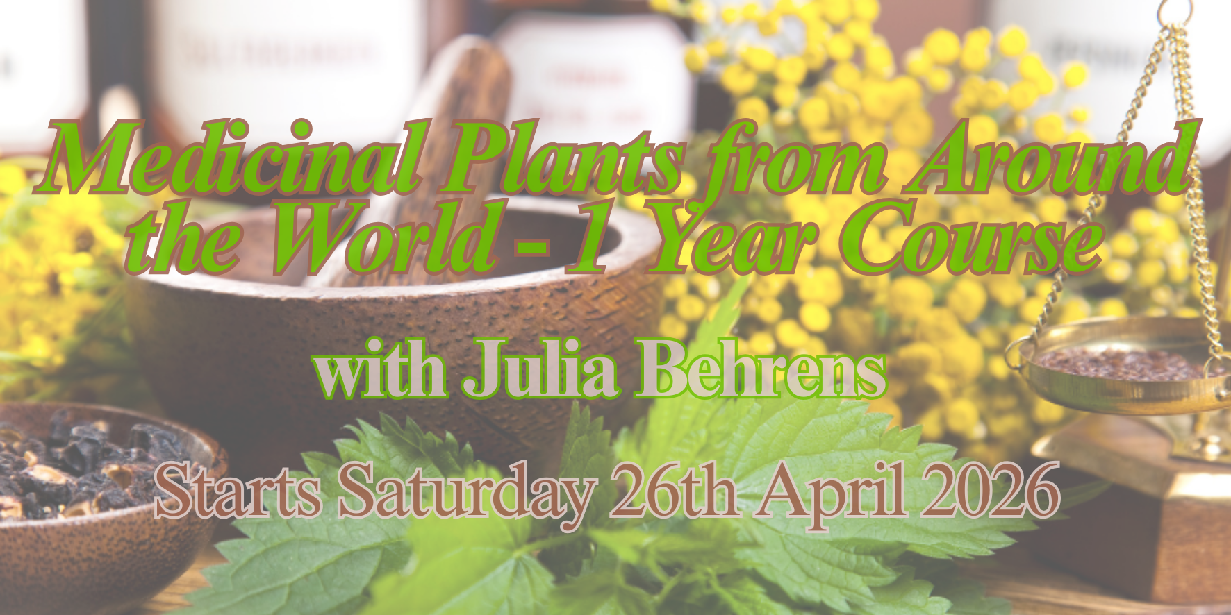 Medicinal Plants from Around the World 1 Year Course